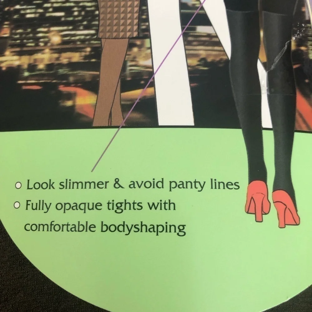 Spanx Assets Terrific Tights Brown Sz. 2 (M) Body-Shaping Opague No Panty Lines